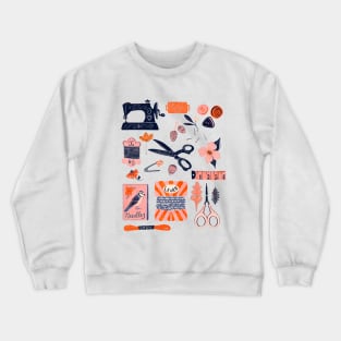 Vintage sewing illustration Crewneck Sweatshirt